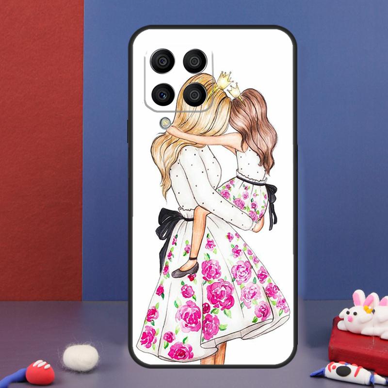 Beautiful Mother Daughter Son Case For Samsung Galaxy M16 M06 M36 M56 M15 M11 M31 M21 M53 M13 M32 M52 M35 M55 M14 M34 M54