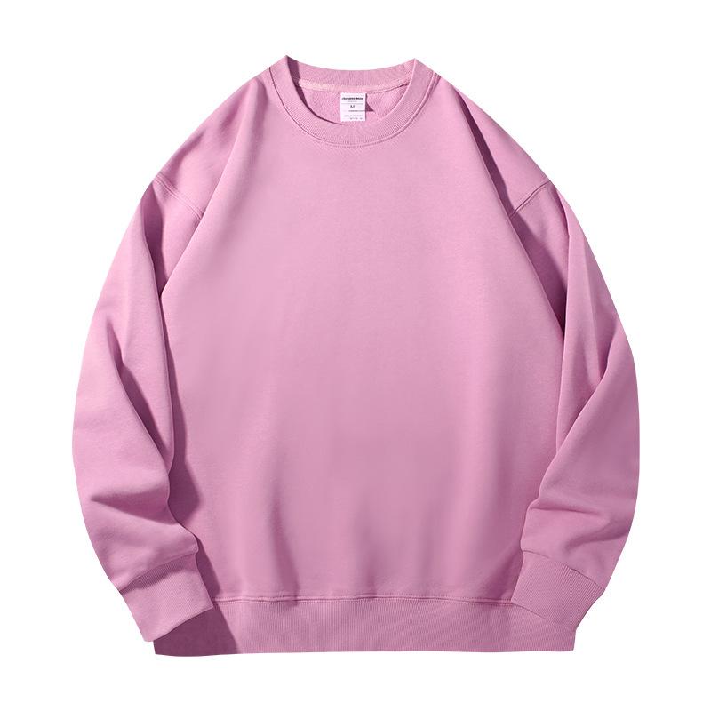 Mens and Women Autumn Solid Color Sweatshirt Long-Sleeve Lightweight Terry Sweatshirt Casual Workout Pullover Shirt Tops for Women and Men