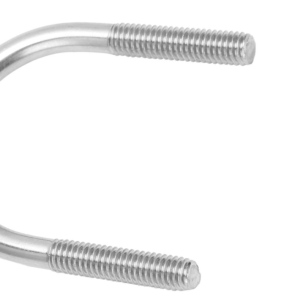20pcs Round Bend Round Bend U Bolt Machinery Hardware Durable U Shaped Bolt Set Roof Rack Mounting