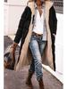 Slim Fit Double Sided Hooded Cotton Cardigan Jacket Long Sleeve Solid Color Coat