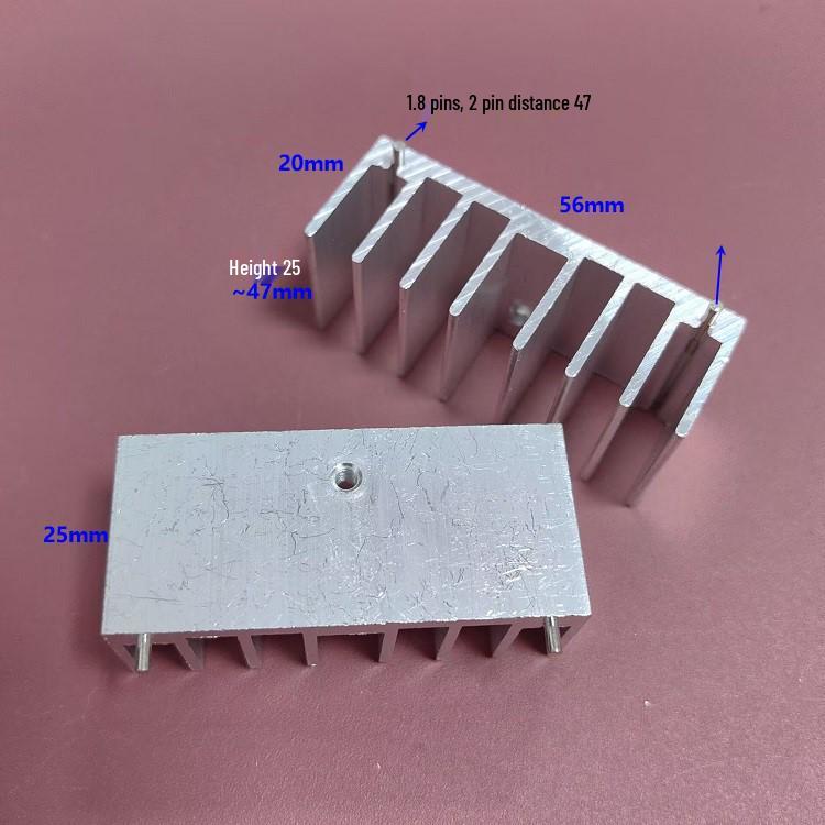 Aluminum Heat Sink for 7805/12, TO-220, with 23*15*25mm Positioning Card Slot
