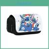 Stitch Students Pencil Bag With Double Compartments And Durable Polyester Fabric