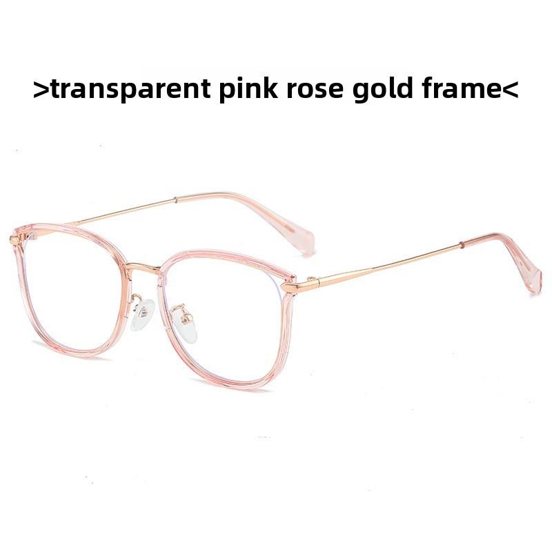 Minimalist Blue Light Glasses With Metal Tr Frame For Daily Use And Computer Work
