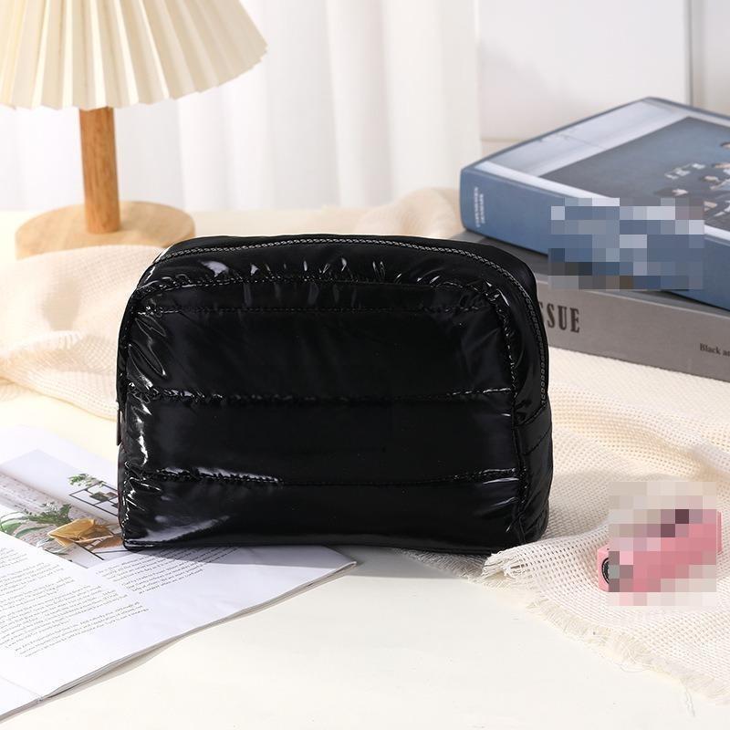 New Solid Color Waterproof Cosmetic Bag Women Portable Wash Storage Bag Makeup Gift Bag Makeup Pouch Travel Cosmetic Organizer
