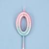 Gâteau d'anniversaire décoré, bougie numérique colorée interstellaire, bougie délicate de couleur bonbon pour enfants, numéro de 0 à 9, décoration de fête
