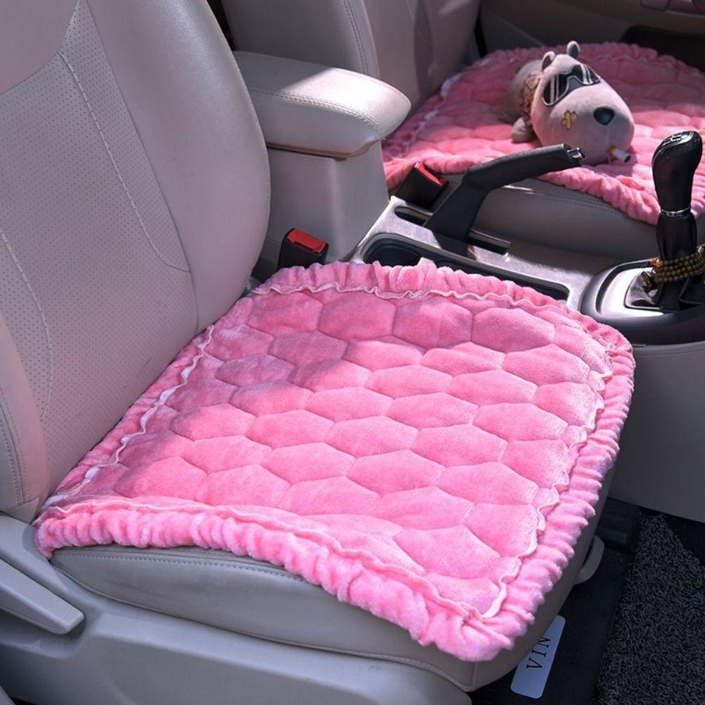 3 Pcs Thick Square Cushion Warm Car Seat Covers Universal Car Seat Cushion  Protector
