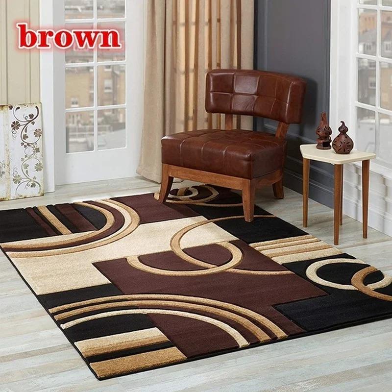 Noords geometrisch vierkant tapijt huisdecoratie woonkamer luxe banktafel groot oppervlak tapijt slaapkamer antislip vloermat