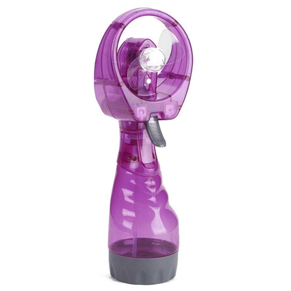 Portable Hand Held Battery Power Fan Air Water Mist Bottle Cooling Spray Office