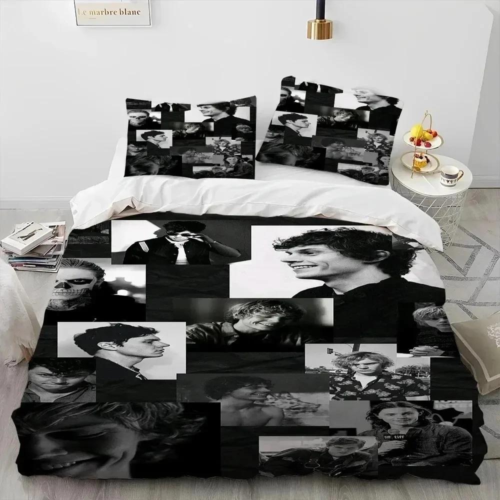 Cute Evan Peters Movie TV Actor Comfortable Duvet Quilt Cover Pillowcase Bedding Set Children Bedroom Decoration Home Textile