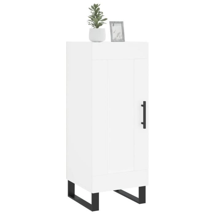 VidaXL Buffet blanc 34,5x34x90 cm bois d'ingénierie 830468