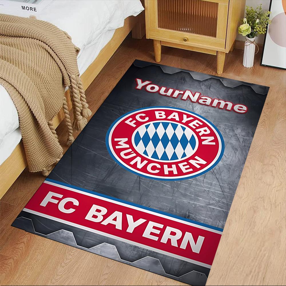 Bayern Munich Personalized Name Area Rug Perfect for Hallway Dormitory Living Rooms Bedrooms Antislip Carpet Office home decor