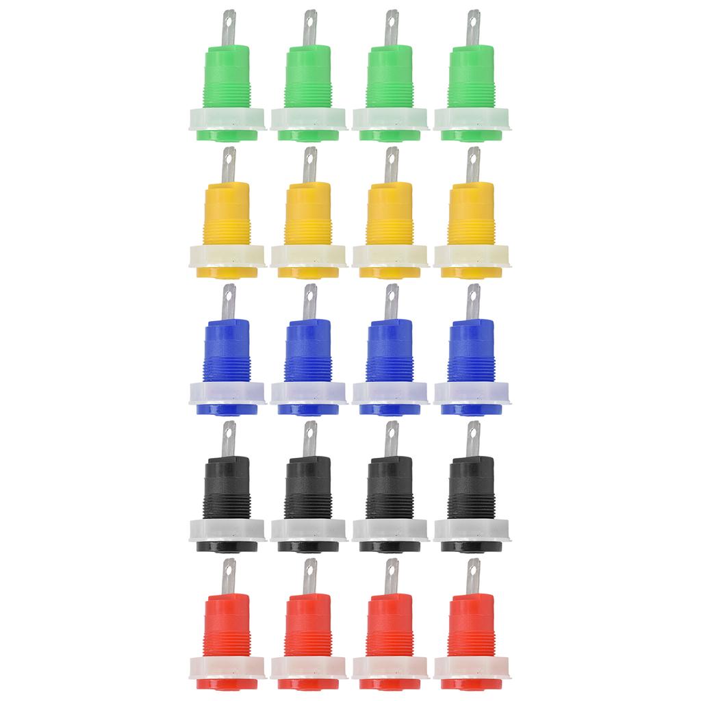 4 Set Banana Socket Binding Post Adapter Safe Welding Type Grounding Terminal 4mm 402 1KV 32A