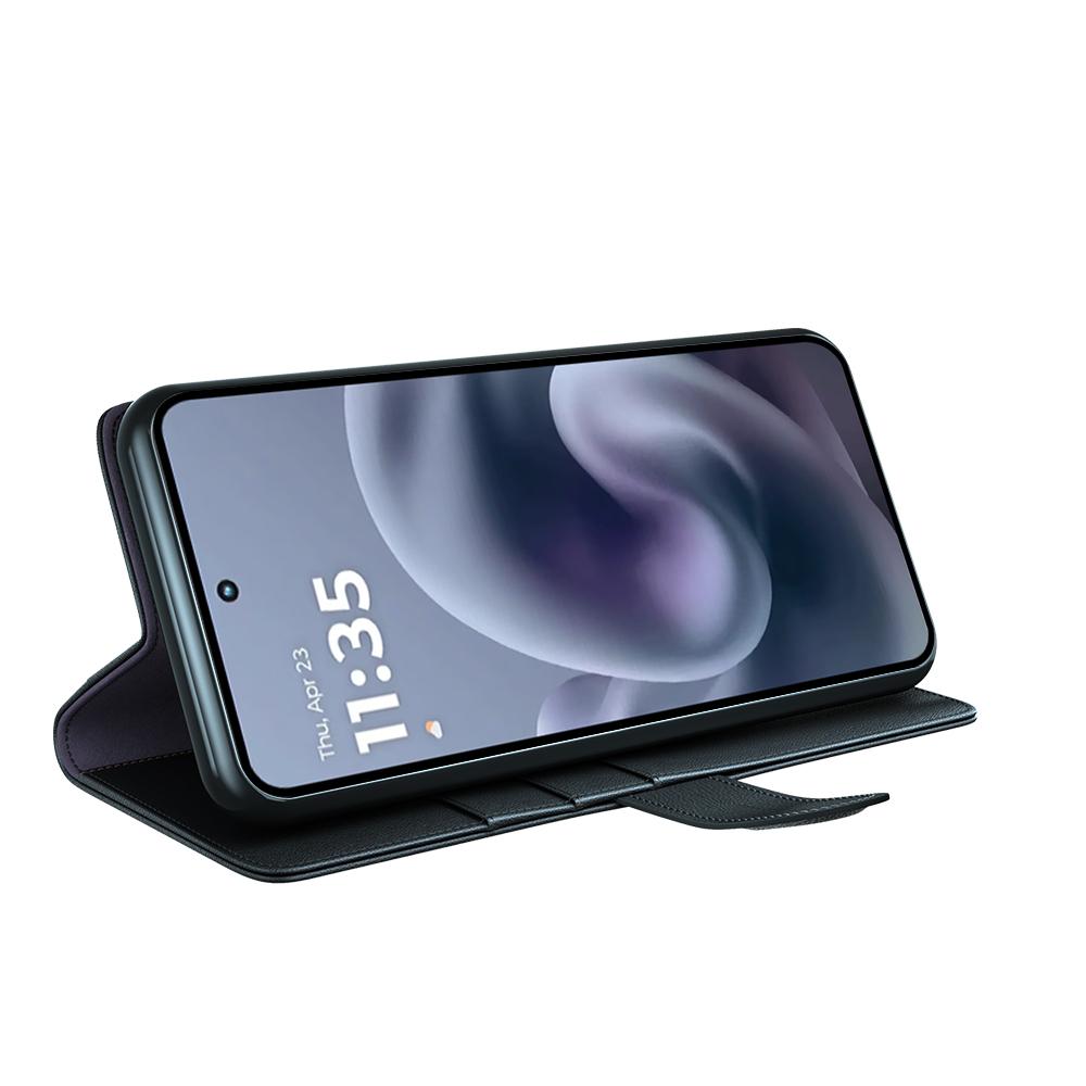 Für Motorola Moto G86 5G Hülle Echtes Spaltleder Handyhülle Brieftasche Kartenfach