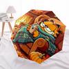 1pc Garfield Automatic Umbrella with 8-Rib Compact Design, Foldable & Portable for Outdoor Leisure, Outdoor Umbrella yy250924192