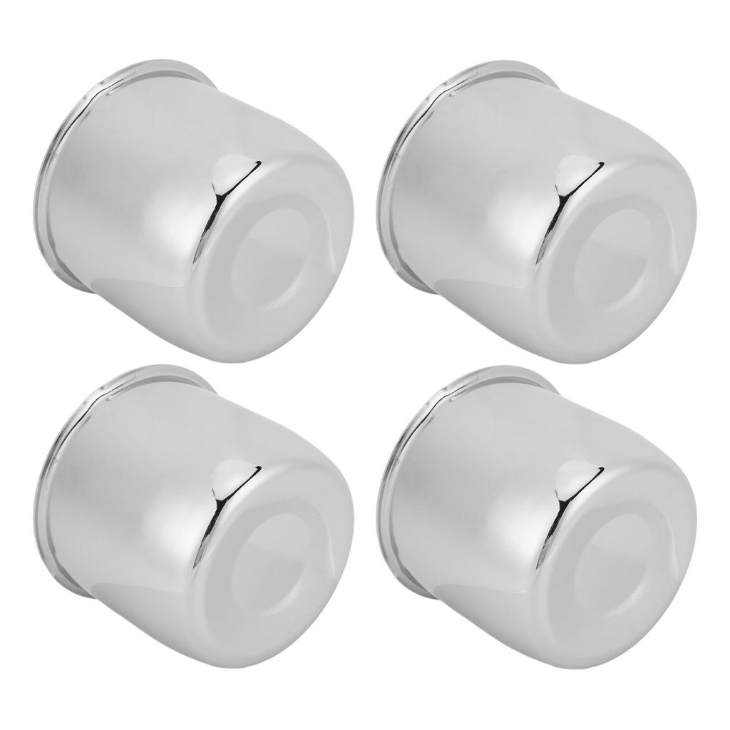 4 Stück 4,25 Zoll Radnabenkappen Kohlenstoffstahl Durchsteck-Radnabenkappenabdeckung für LKW Anhänger Wohnmobil SUV Räder Felgen