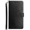HT01 For Oppo A59 5G Phone Leather Case with Wallet Stand Imprint Y-shaped Line