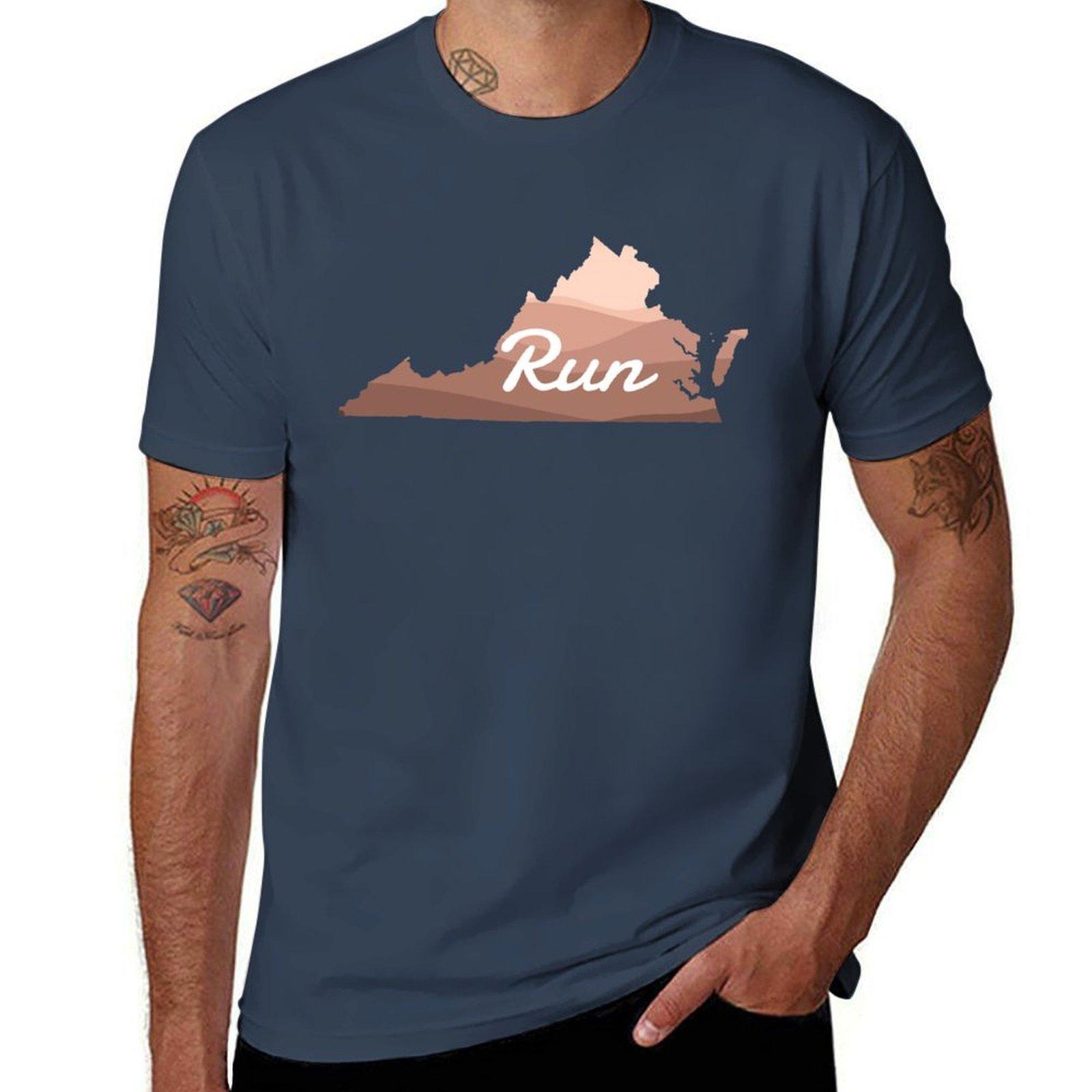 VA Run Virginia Run TShirt Unisex t shirt cotton 100 Unisex t shirt designer TShirt S