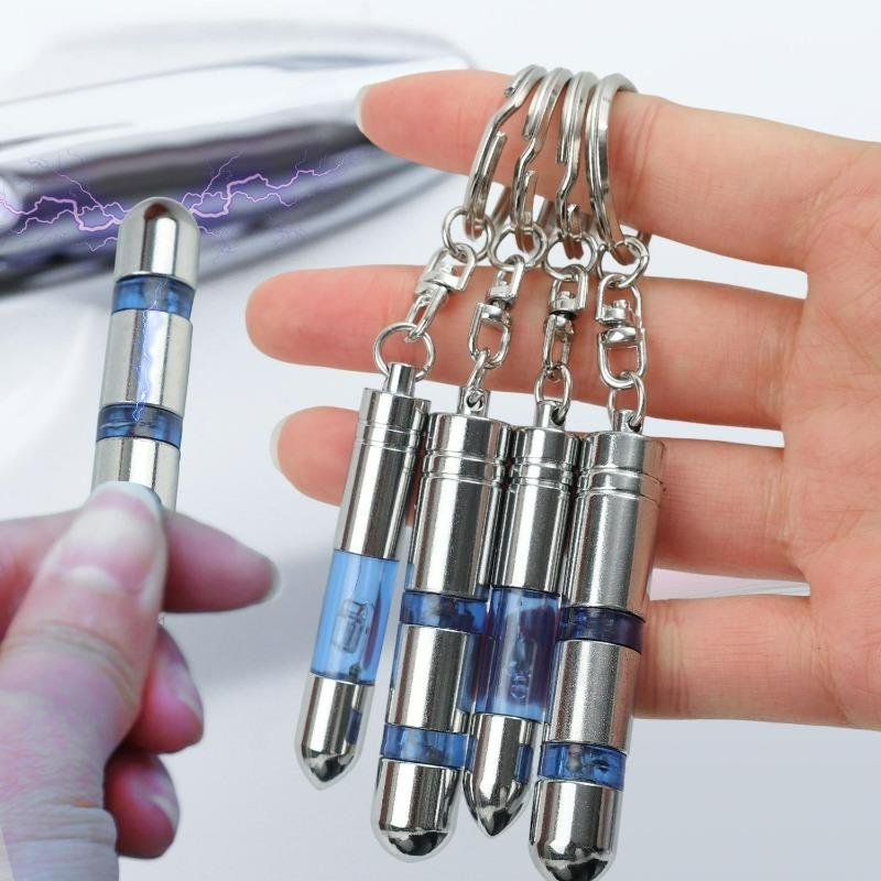 Portachiavi Antistatico Eliminatore di Carica Statica per Carrozzeria Auto Asta Antistatica Portachiavi Portatile Eliminatore Chiave Portatile ad Alta Tensione