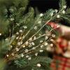 Set Of 5 Artificial Plant Branch for Christmas Tree Flower Bouquet Decoration Accessories Holiday Decorating Supplies X3UC