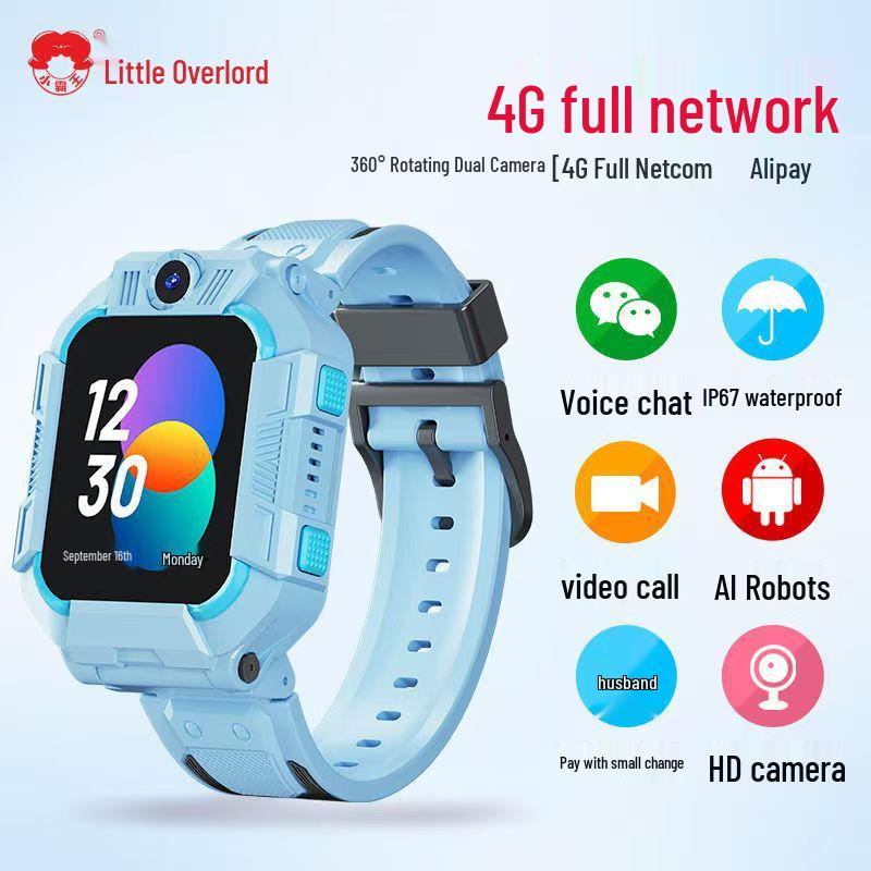 Little Overlord A68 Kids  Smartwatch: Waterproof, GPS, HD Video Calls, 4G