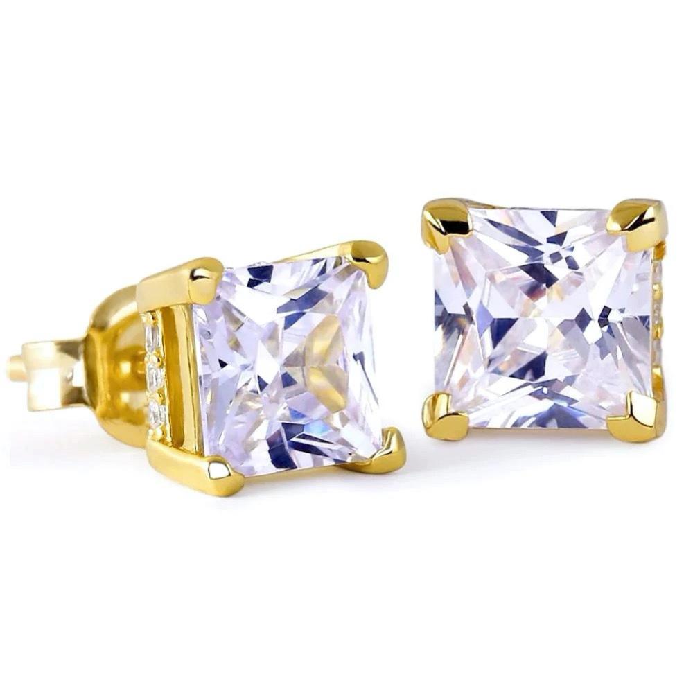 Gotische Nieten Quadrat Zirkonia Punk Stil Ohrringe Für Männer Frauen Charme Bunt Cool Ohrringe Für Männlich Weiblich Schmuck OHE147