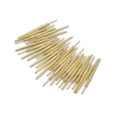 50Pcs Dental Lab Brass Dowel Stick Pins With Spike Pitch Brass Pins For Plaster Stone Die Model Work Dental Material Size 2# 3#