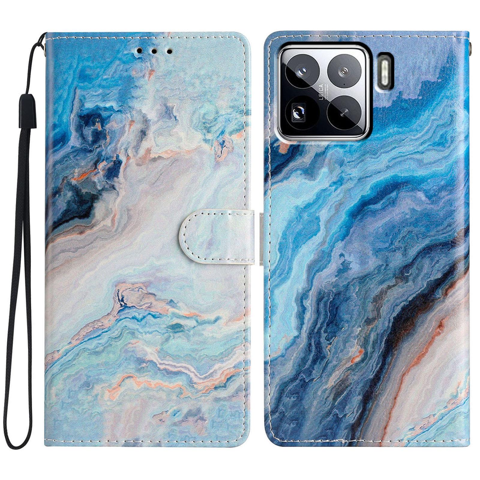 

For Xiaomi 15 Pro Wallet Case PU Leather Pattern Printing Stand Phone Cover with Strap G