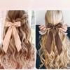 6PCS Explosive Model Double Ribbon Ribbon Hair Clips Fresh Sweet Female Simple Temperament Versatile Hair Accessories Hair Card