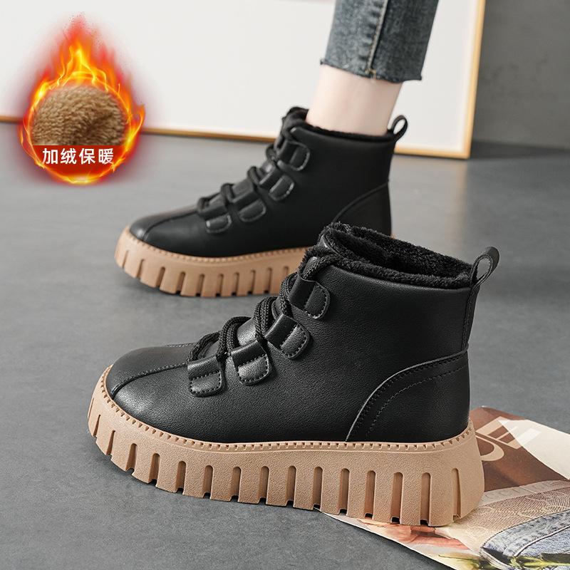 

Women s shoes cotton shoes women s winter velvet high-top canvas shoes 2024 new autumn and winter warm outer wear two cotton shoes 35 чёрный