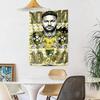 Golden Celebration Moment Neymar Retro Tapestry Psychedelic Art Designed for Studio Wall Living Room Balcony Multipurpose Boho Decor