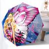 1pc Barbie Automatic Umbrella - Sturdy Iron Frame, Portable Folding Design, Suitable For Everyone In All Seasons Yy251020202
