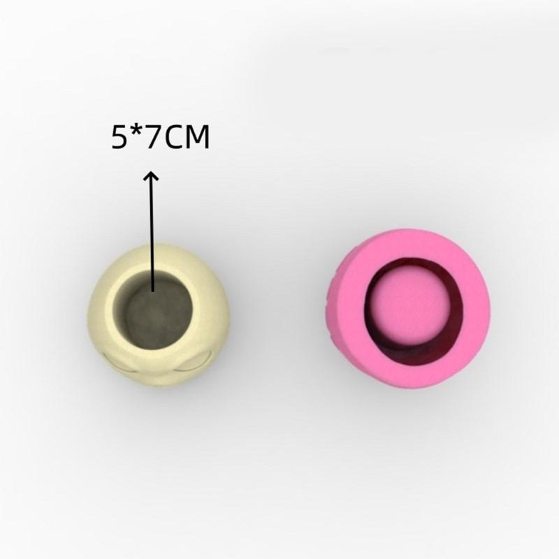 Versatile Silicone Mould for Skull Flower Pots Easy Demoulding Cement Planter Accessory for Enthusiasts Household