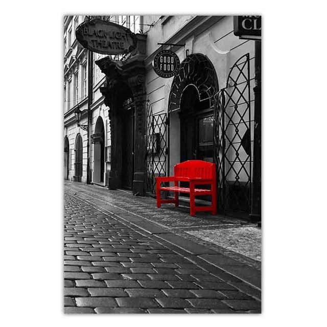 Nordic City Landscape Fashion Canvas Painting World Famous City Street View Poster Office Living Room Home Decoration Mural No Frame