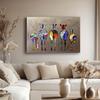 Abstract Zebra Canvas Art Paintings On The Wall Colorful Animals Art Prints African Animals Art Pictures For Living Room Wall Background