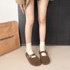 One-pedal Doudou Shoes Women's Winter 2025 New Versatile Low-top Mao Mao Shoes Wear One-button Classic Warm Cotton Shoes