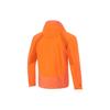 Li Ning Running Series Logo Print Windproof Water-Repellent Reflective Hooded Sports Jacket Men Jacket Carrot-Orange AFDU047-4