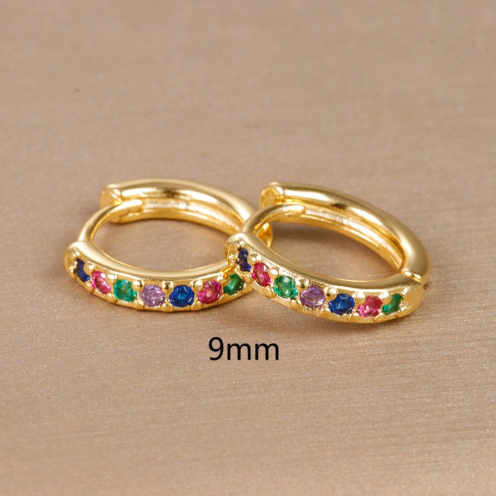 1 Pair Stainless Steel Cubic Zirconia Minimal Hoop Earrings for Women Small Huggie Thin Cartilage Helix Tragus Piercing Jewelry