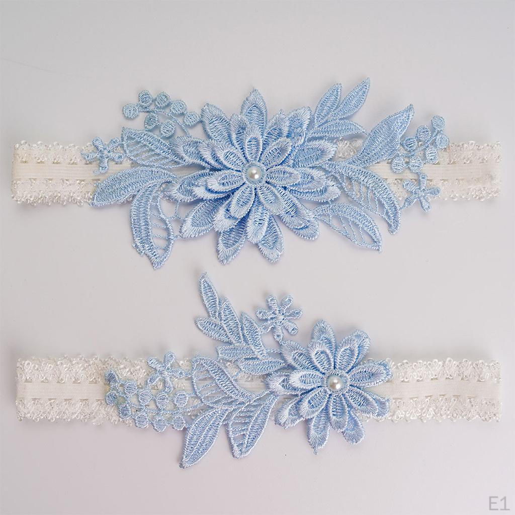 2 Sets Braut-Strumpfhalter im Married Lace Tanz-Set