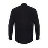 Mens Long Sleeve Stand Collar Solid Color Casual Beach Shirt