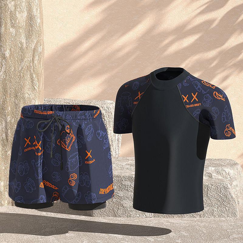 (L-5XL)Badebukser for menn Anti forlegenhet Løs raskt tørr badeshorts for menn ved sjøen Badedrakt Hot Spring Badetøy