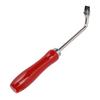 Rowkarka do podłóg Solidny stalowy frez do rowkowania z 3 zapasowymi ostrzami do montażu podłóg z tworzywa PVC Czerwony buk handle