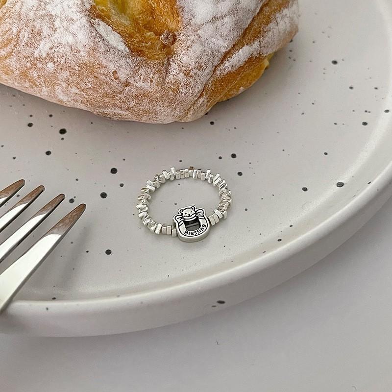 Exquisite Heart Ring For Women Adjustable Open Design Trendy Korean Style Fashion Jewelry