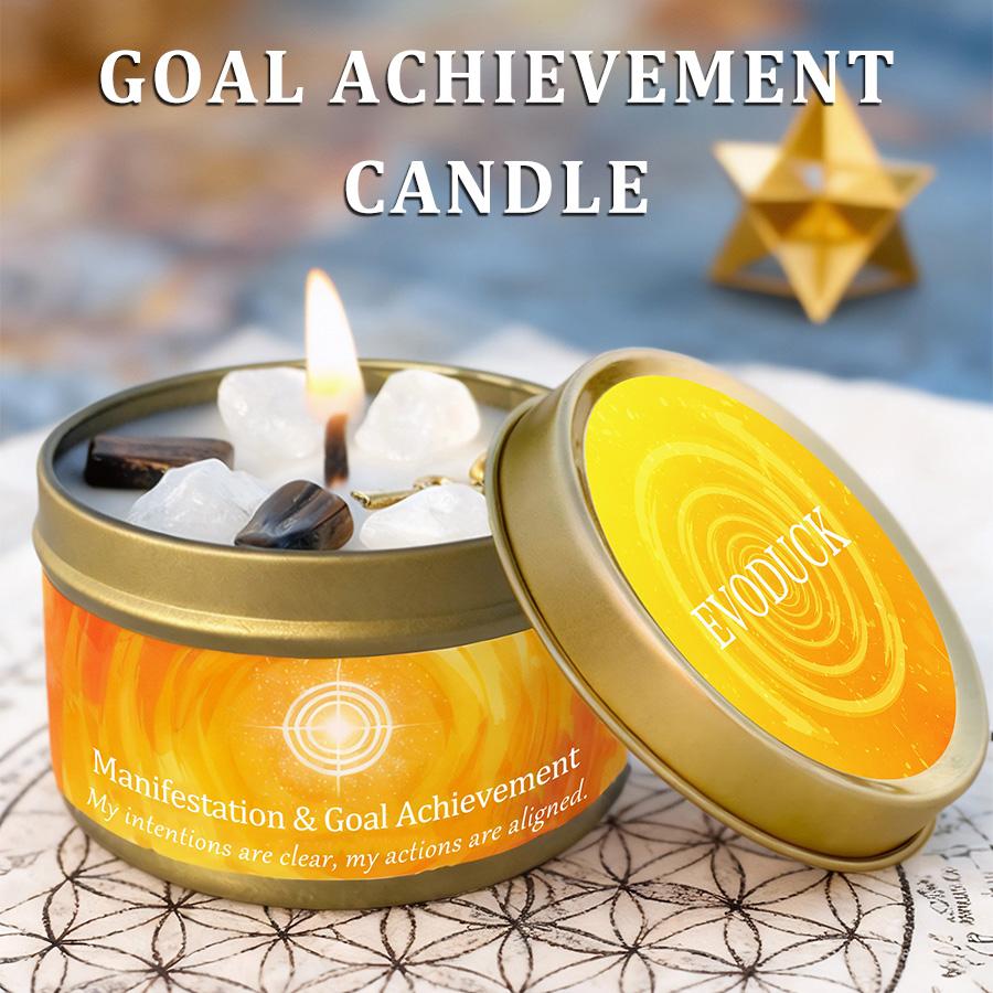 1pc Scented Candles, Iron Box Essential Oil Candle, Suitable for Bedroom Bathroom, bestfriend gifts,christmas decorations candle