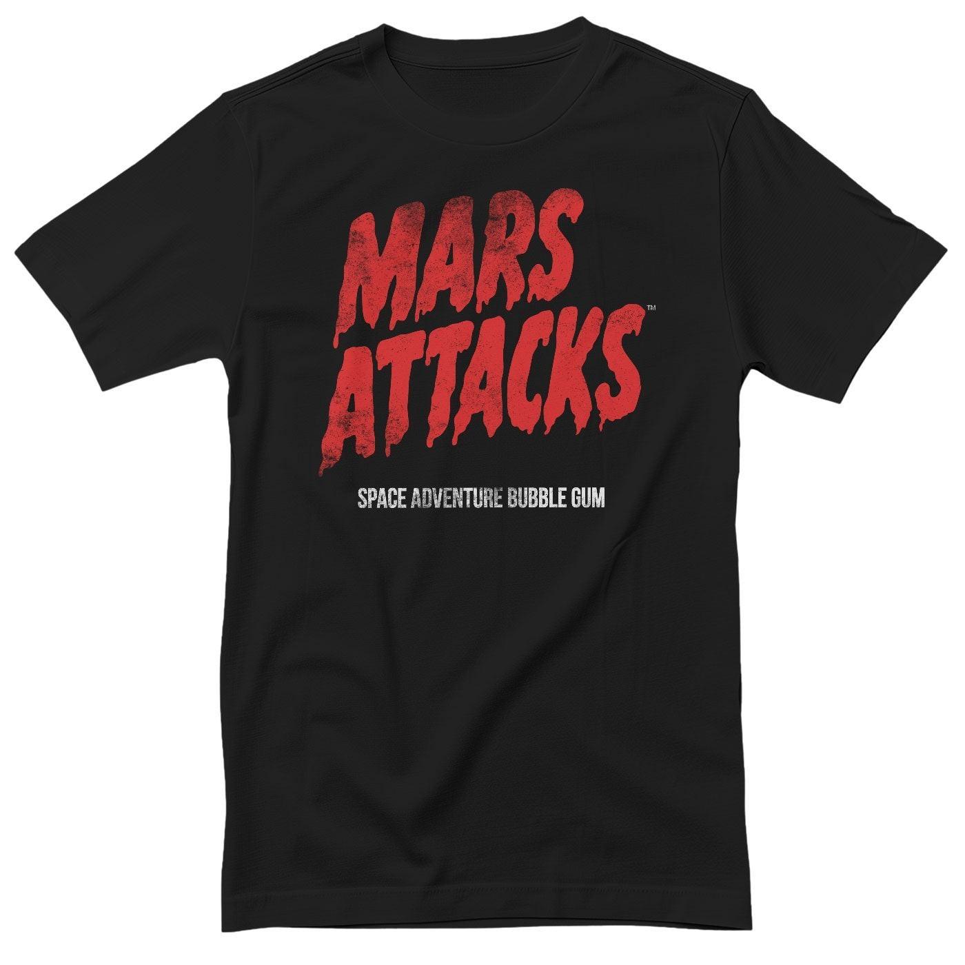 Officially Licensed Mars Attacks Distressed Logo Mens T-Shirt S