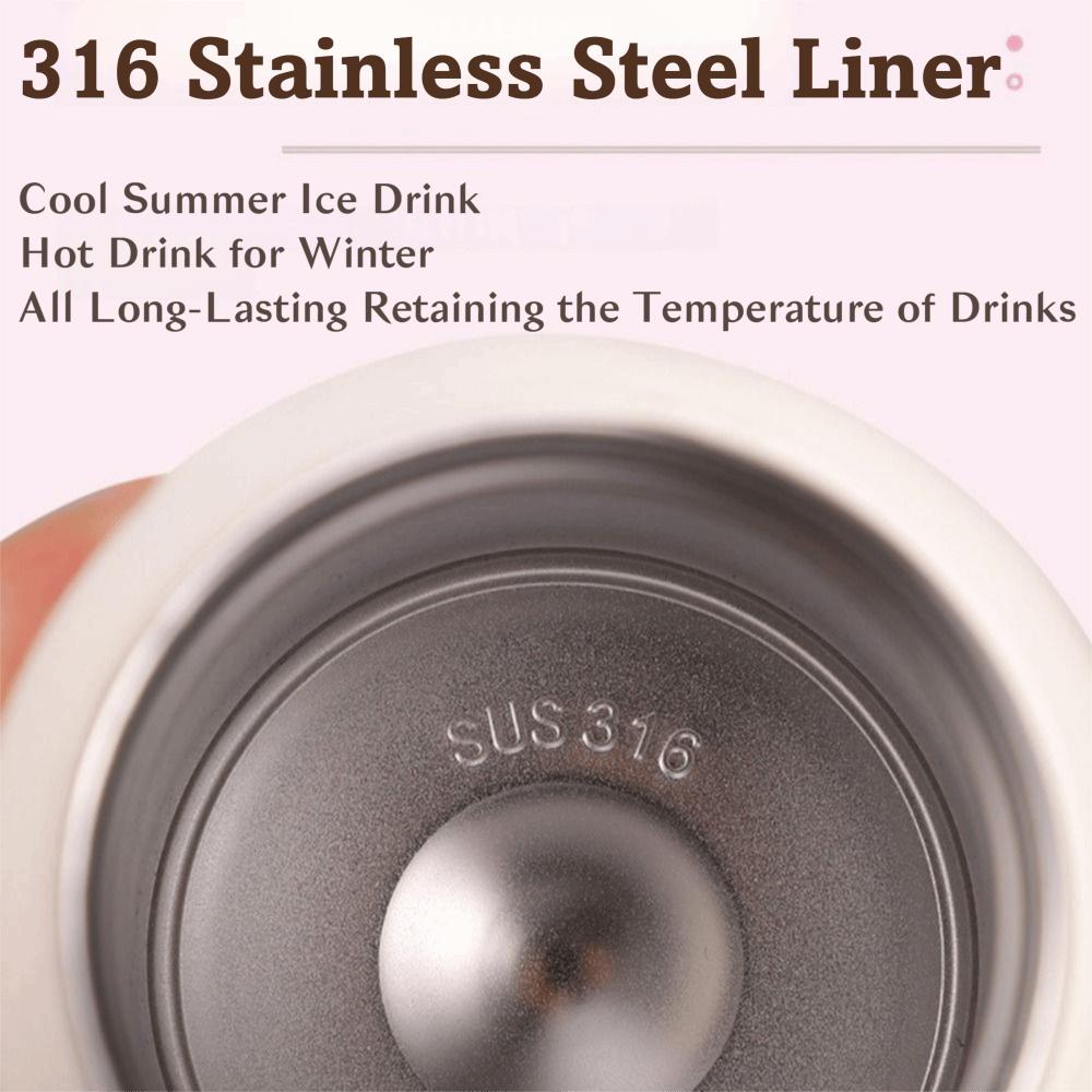 316 Stainless Steel Coffee Cup with Filter Mug Cute Thermal Cup  Outdoor