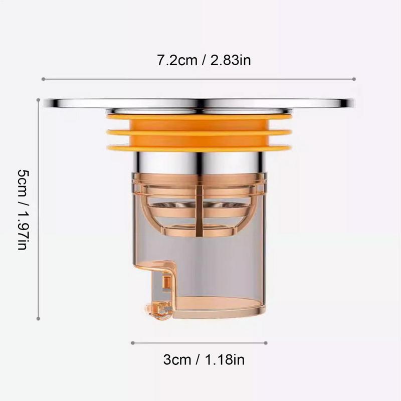 Sink Stopper Bathroom Drain Removable Drain Stopper Basket Hair Catcher Anti-Odor Bathtub Converter Backflow Anti-Clogging Sink