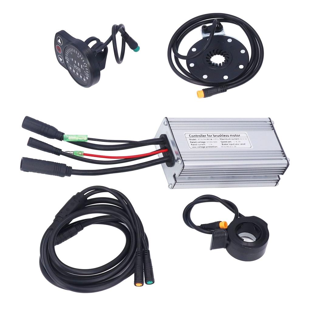22A Electric Bike Motor Controller with LED900S Panel 1 To 2 Cable Fully Waterproof Kit