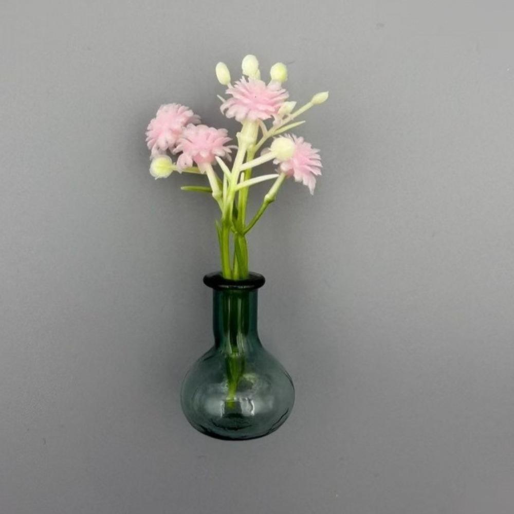 With Flower Magnetic Vase Sticker Exquisite Refrigerator Magnets Magnetic Plant Pots  Kitchen Decor Style B