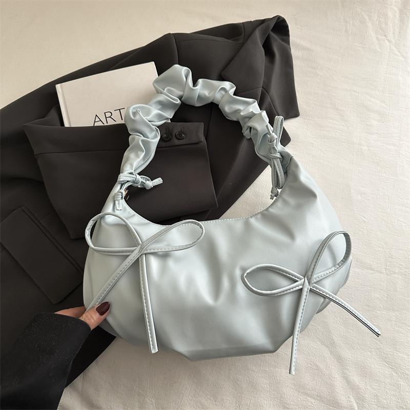 

Дизайн Плиссированный Модный Бант Обертка для Пельменей Подходит для Повседневной Жизни Девочек синий