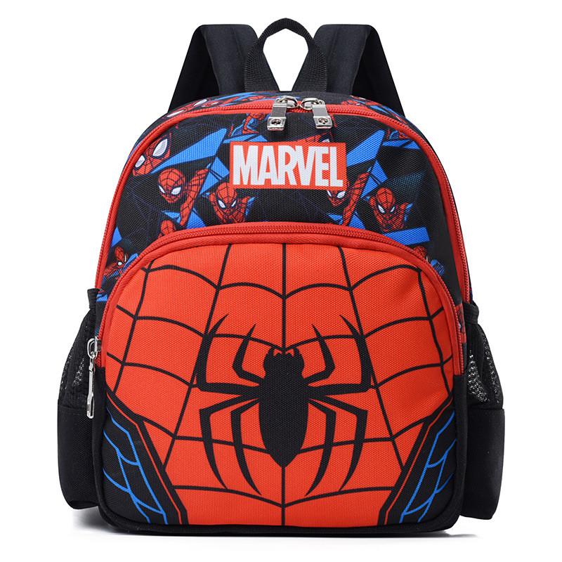 Adorable Spider-man Cartoon Backpack For Boys And Girls Stylish Nylon Preschool Bag